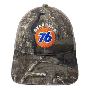 Kati Baseball Cap Brown One Size Strapback Mesh Back Camo Embroidered 76 Hat